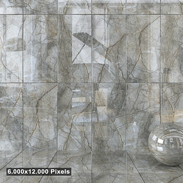 Silver River Multi-Texture Wall Tiles 3D model image 1 