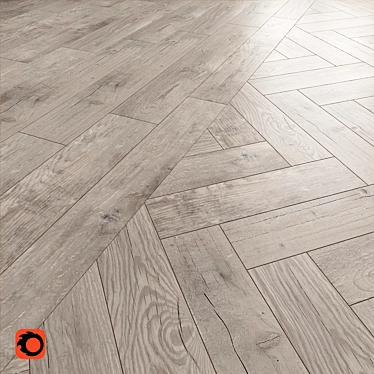 Timber Dust Floor Tile: Natural Wood Texture for Stunning Floors 3D model image 1 
