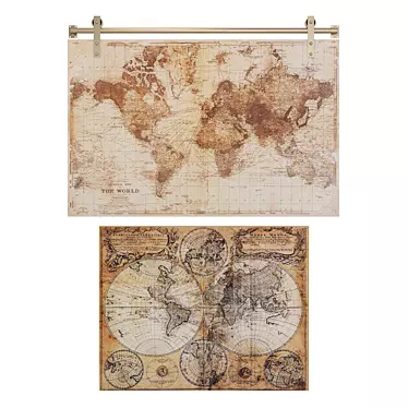 Maisons du Monde World map decor 4