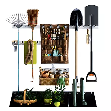 Garden Gear Storage Solution 3D model image 1 