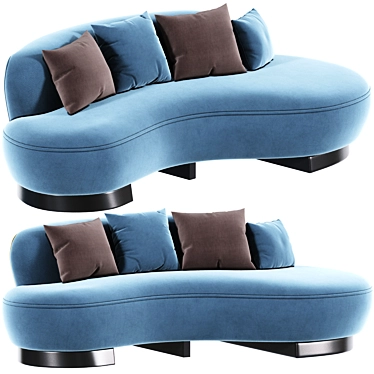 Modern Kagan Sofa | Iconic Design 3D model image 1 