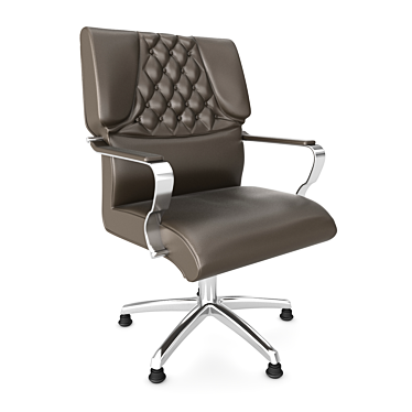 Hittite Accent Chair: Modern Design, Textured Overlay 3D model image 1 