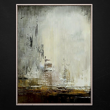 Abstract Skyline Art Print 3D model image 1 