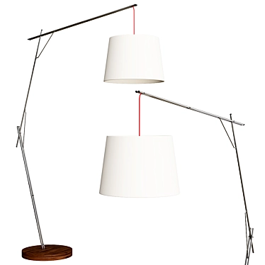 SESSO LED Floor Lamp 185/120 cm 3D model image 1 