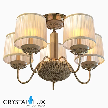 Adagio Pl5 Crystal Lux Pendant 3D model image 1 