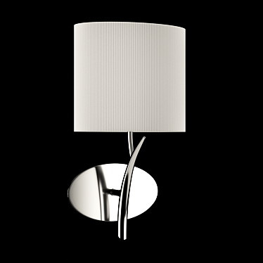 EVE 1134 OM Wall Lamp: Stylish, Energy-Saving & Perforated Fabric Shade 3D model image 1 