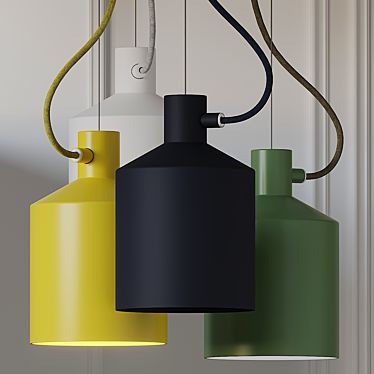 Minimalist Silo Pendant Light 3D model image 1 