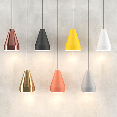 Elegant Auto-inspired Suspension Light 3D model image 1 