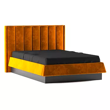 Title: Modern Turbosmooth Bed 3D model image 1 
