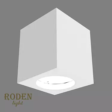 RODEN-light RD-53 MR-16: Sleek Gypsum Lamp 3D model image 1 