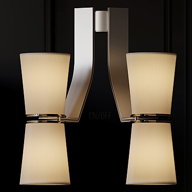 Muse Wall Sconce: Illuminating Elegance 3D model image 1 