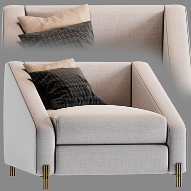 Elegant Candice Chair: Contemporary Design 3D model image 1 