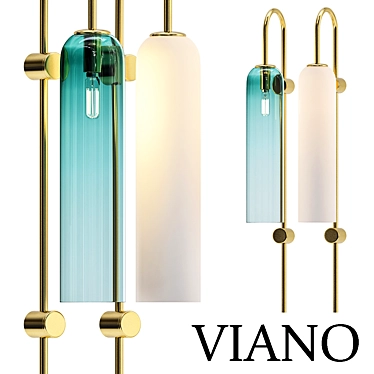 Modern Viano Chandelier 3D model image 1 