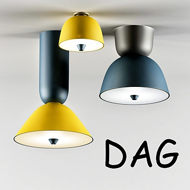 Modern Ceiling Light - DAG 2013 3D model image 1 