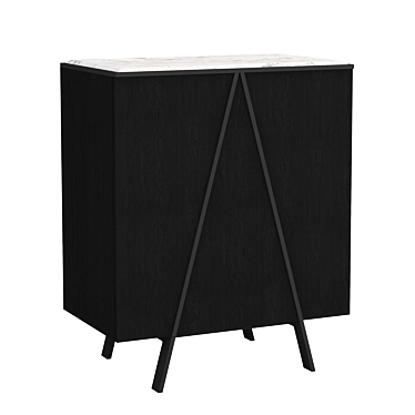 Minotti Easel Vertical Cabinet: Elegant and Functional 3D model image 1 