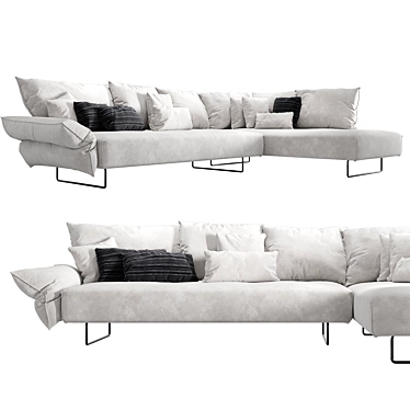 Elegant Bonaldo Madame C Sofa 3D model image 1 