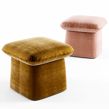 Bulè Ottoman: Stylish and Versatile 3D model image 1 