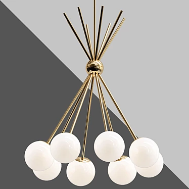 Luxor Crystal Chandelier 3D model image 1 