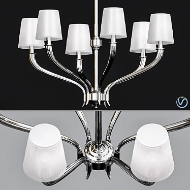 Elegant Mayflower Chandelier 3D model image 1 