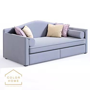 Iriska Ruby Kids Sofa: Stylish and Comfortable 3D model image 1 