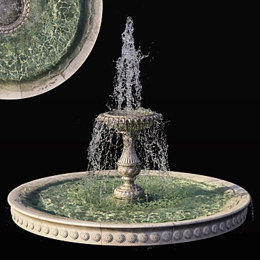 Elegant 3D Classic Fountain 3D model image 1 