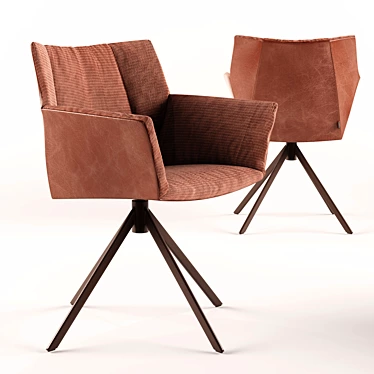 Gustav Junior Dining Chair: Sleek and Comfortable 3D model image 1 