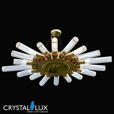 Elegant Fair AP9 Gold Wall Sconce 3D model image 1 