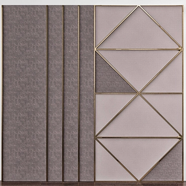 Elegant 3D Wall Panel 3D model image 1 