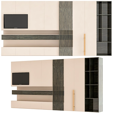 TV Closet Organizer: Elegant & Functional 3D model image 1 