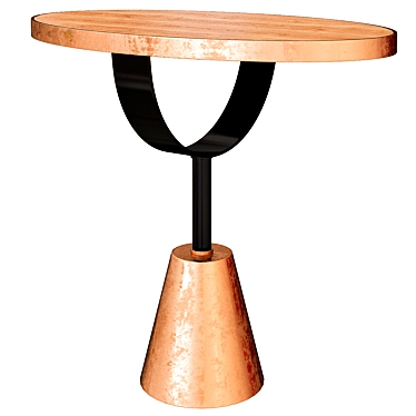 Sleek Modern Cocktail Table 3D model image 1 