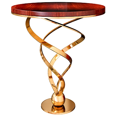 Sleek Sunburst Side Table 3D model image 1 