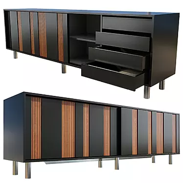 Larissa Buffet Sideboard: Stylish Console Table 3D model image 1 