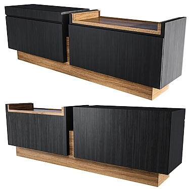 Ocara Closed Buffet - Stylish Sideboard Console 3D model image 1 