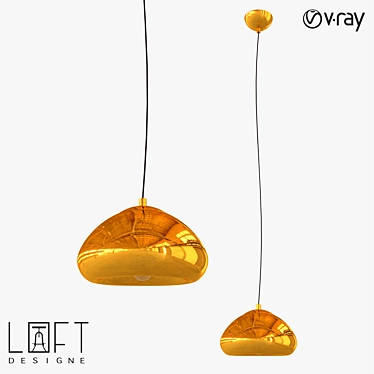 LoftDesigne 4624 Pendant Lamp: Modern Glass Design 3D model image 1 