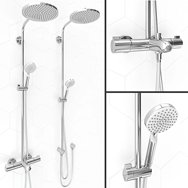 HANSGROHE Crometta S 240 Shower Set 3D model image 1 