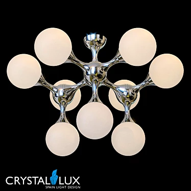 Bolla PL9: Stunning Crystal Chandelier 3D model image 1 