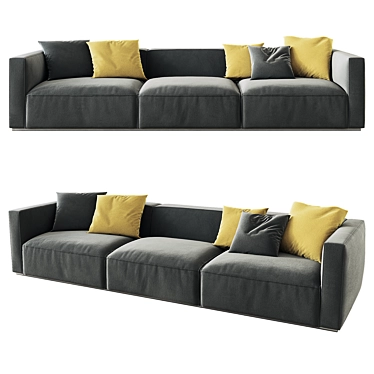 Poliform Shanghai Sofa: 3D Model 3D model image 1 