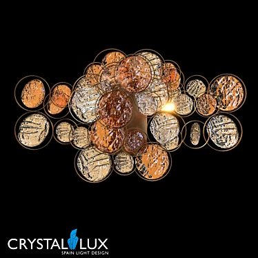 Crystal Lux Deseo AP2 Gold Pendant 3D model image 1 