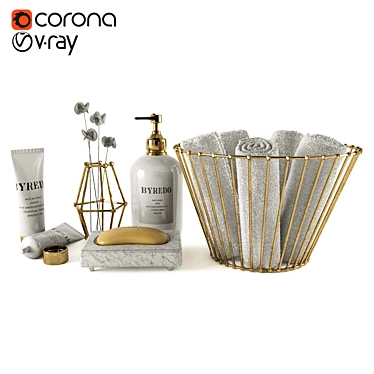 Stylish Bathroom Essentials: Vray & Corona Renderer 3D model image 1 