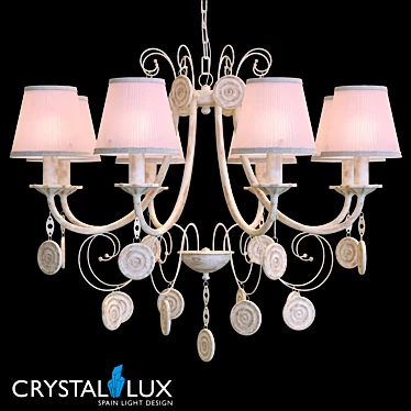 Emilia SP8: Exquisite Art-Deco Hanging Light 3D model image 1 