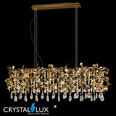 Crystal Lux Romeo SP8 Gold Pendant 3D model image 1 