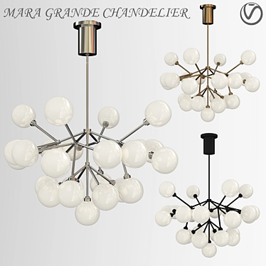 Elegant Tech Lighting Mara Chandelier 3D model image 1 