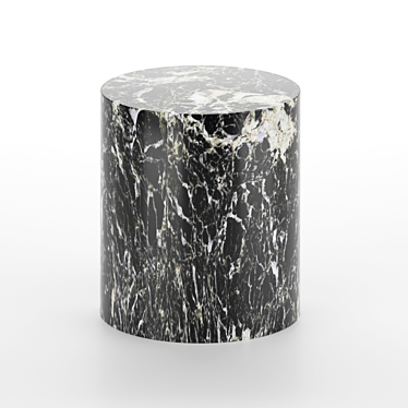 Marble Monolith Side Table 3D model image 1 