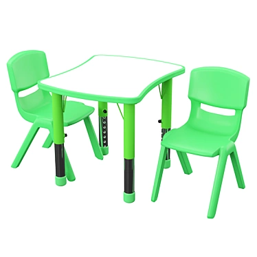 Versatile Rectangular Activity Table 3D model image 1 