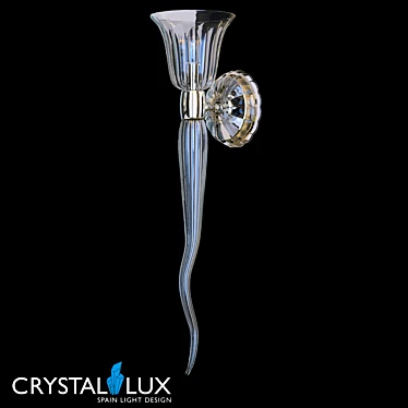 Elegant Linda AP1 Chrome Pendant 3D model image 1 