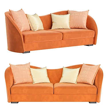 Elegant Archibald Sofa 3D model image 1 