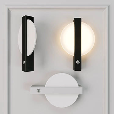 Scandinavian LED Wall Sconce 3D model image 1 