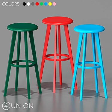  Stylish BC-8087 Bar Stools 3D model image 1 