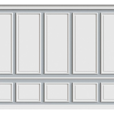 Elegant Wall Moulding: 3DMax 2013, OBJ 3D model image 1 