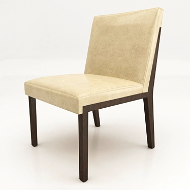 Modern Hampton Dining Side Chair 3D model image 1 